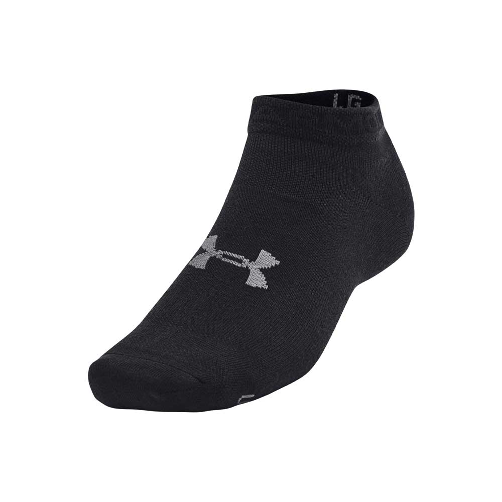 Calcetas cortas Under Armour Unisex Essential Low Cut 3 pack Negro