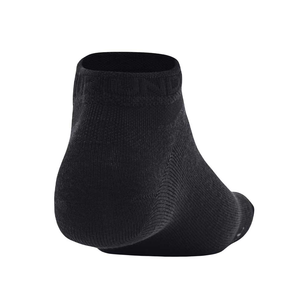 Calcetas cortas Under Armour Unisex Essential Low Cut 3 pack Negro