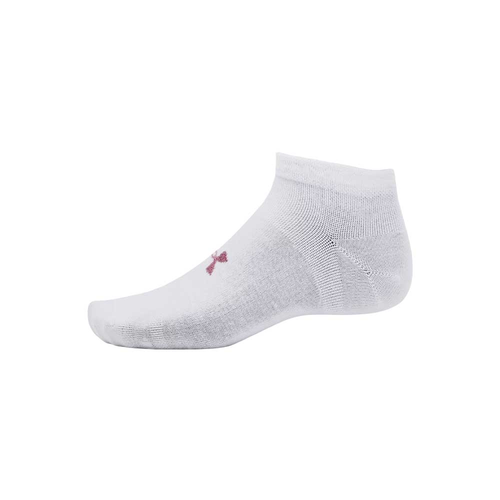 Calcetas cortas Under Armour Unisex Essential Low Cut 3 pack Blanco