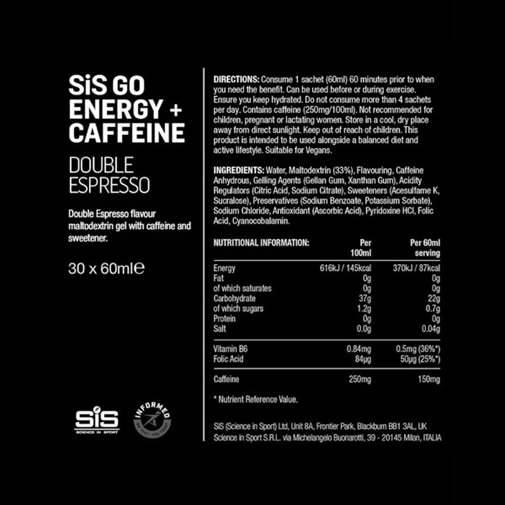 Gel Isotonico SIS Go Unisex Caffeine Gel Double Espresso 60ml