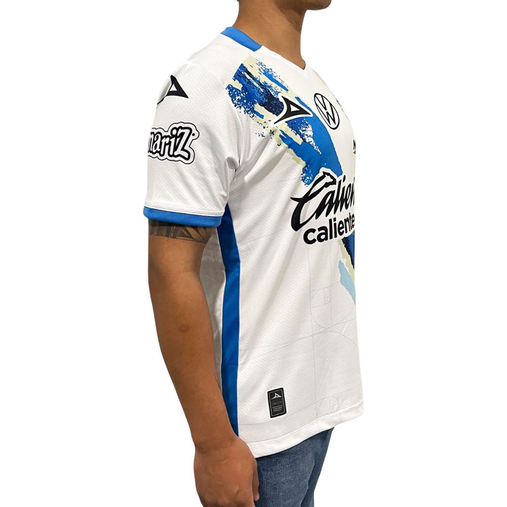 Jersey Pirma Hombre Local Puebla 25-26 Blanco-Azul Rey