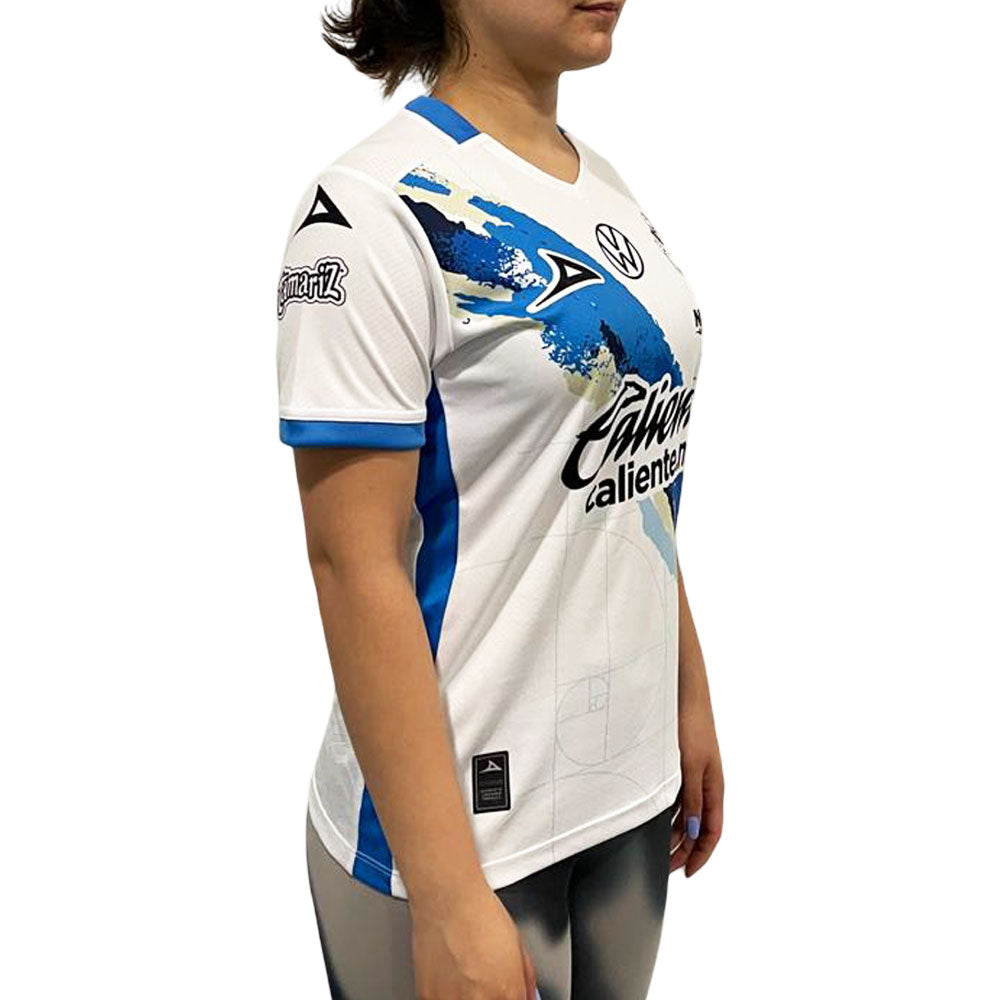 Jersey Pirma Mujer Local Puebla 25-26 Blanco-Azul Rey