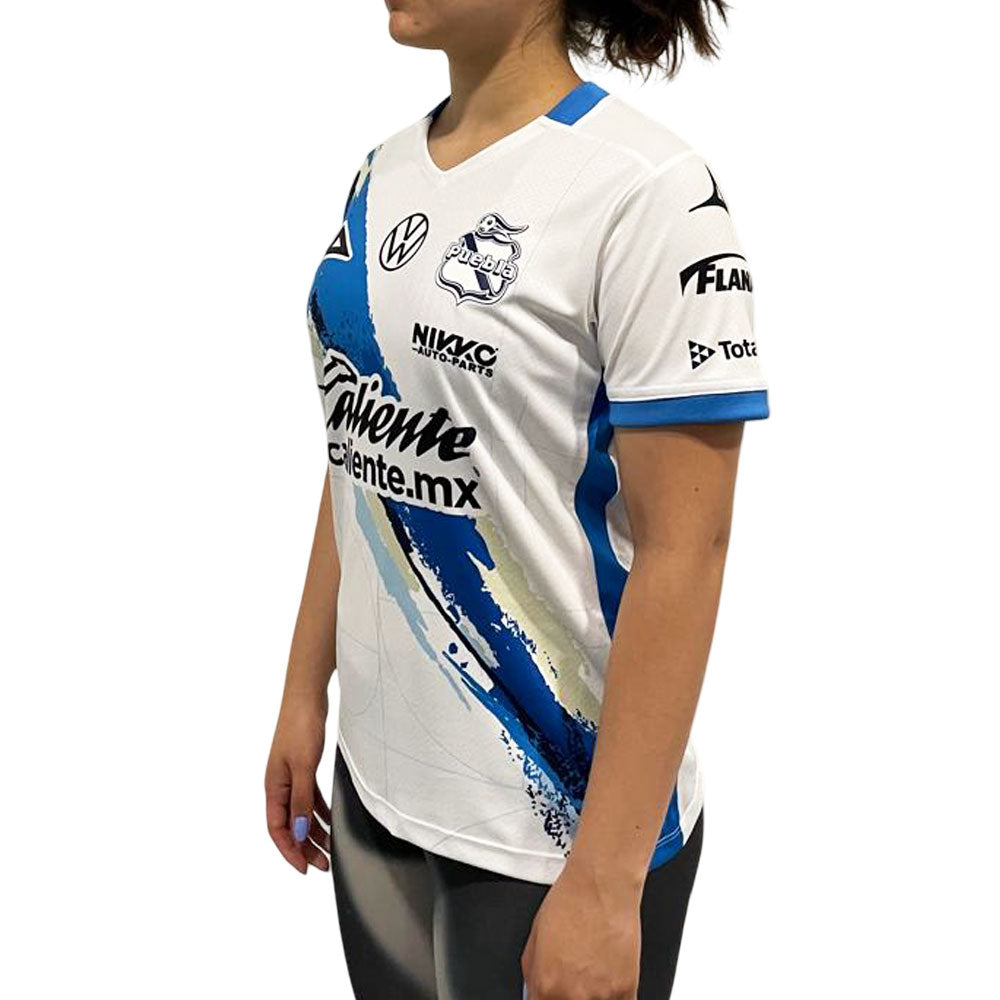 Jersey Pirma Mujer Local Puebla 25-26 Blanco-Azul Rey