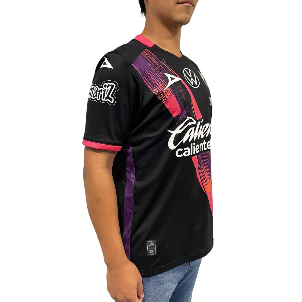 Jersey Pirma Hombre Visita Puebla 25-26 Negro-Blanco