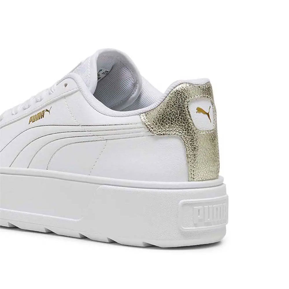 Tenis Puma para Mujer Karmen Metallic Shine Blanco-Plata-Dorado