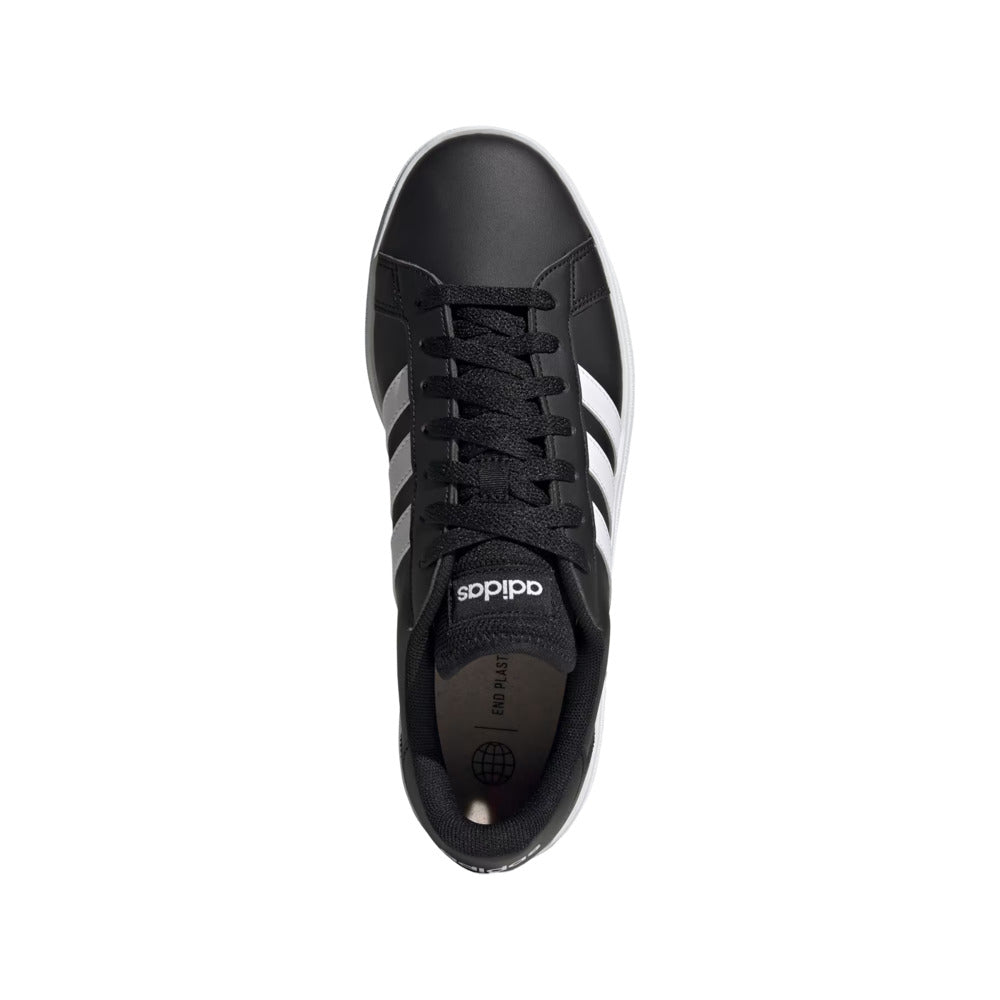 Tenis Adidas Hombre Grand Court Base 2.0 Gw9251 Negro Blanco