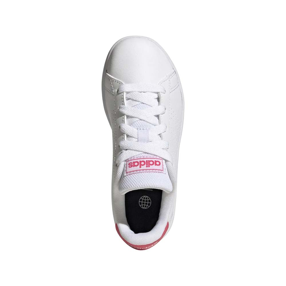 Calzado Adidas Niño Advantage K Blanco.