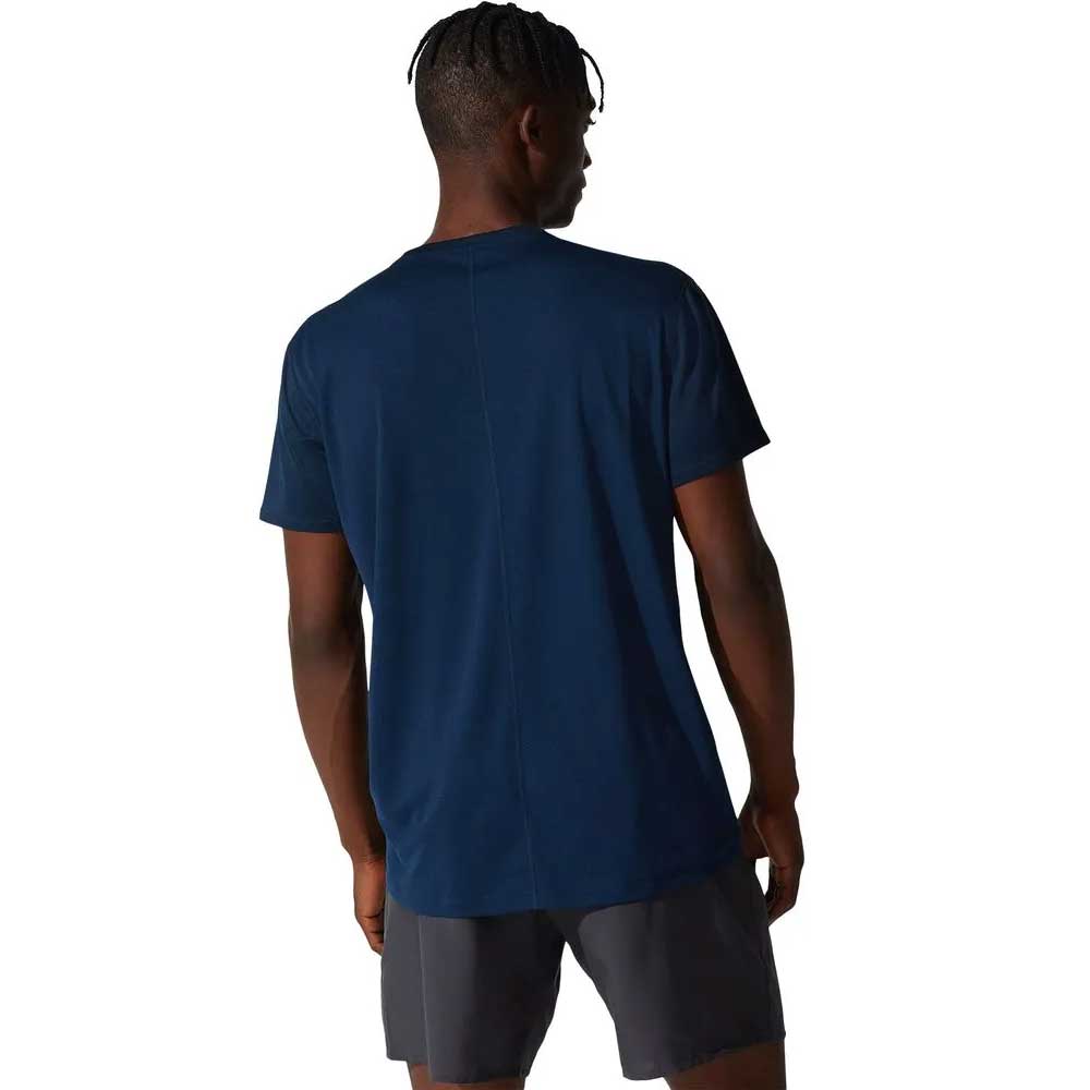 Playera Manga Corta Asics para Hombre Silver SS Top Azul