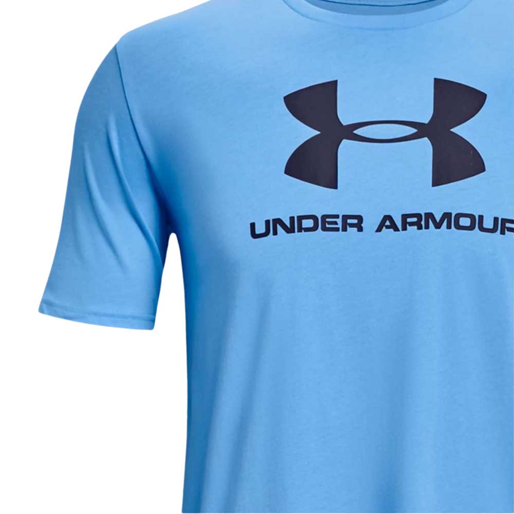 Playera Manga Corta Under Armour para Hombre Sportstyle Logo Azul