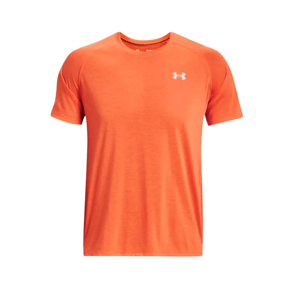 Playera Manga Corta para Hombre UA Streaker Tee Naranja