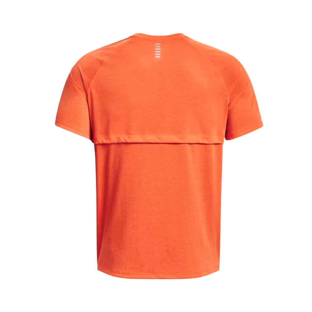 Playera Manga Corta para Hombre UA Streaker Tee Naranja