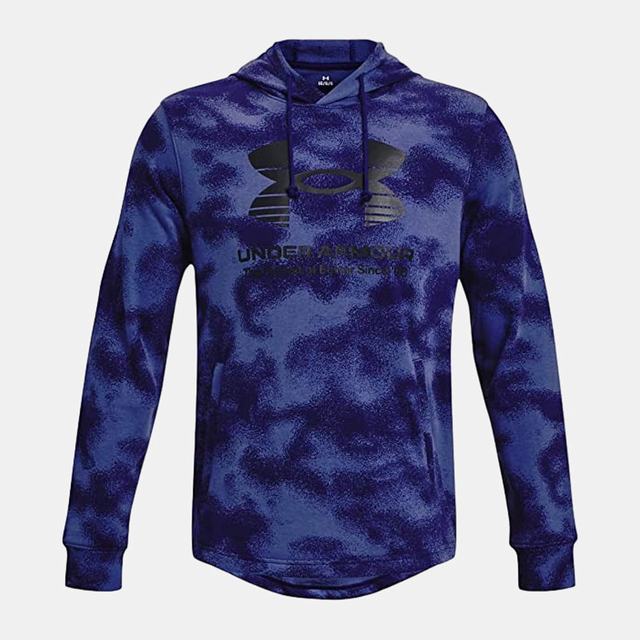 Sudadera con Gorro Under Armour para Hombre Rival Terry Novelty HD Azul