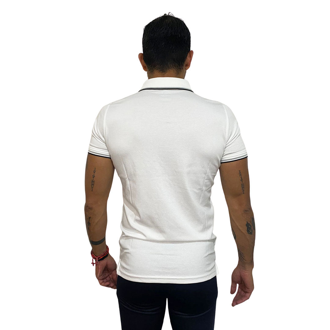 Playera Pirma Hombre Polo Club Puebla 23-24 Blanco