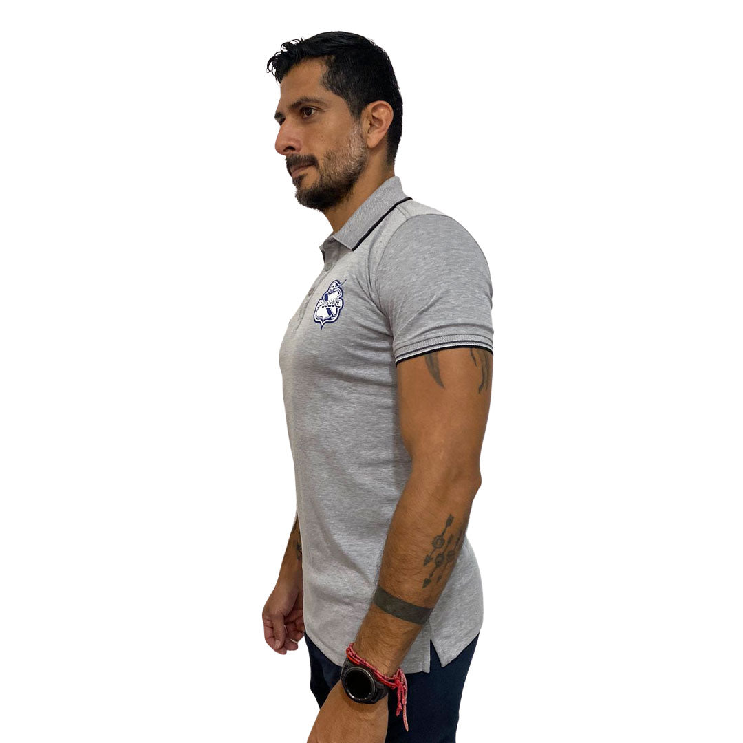 Playera Pirma Hombre Polo Club Puebla 23-24 Gris