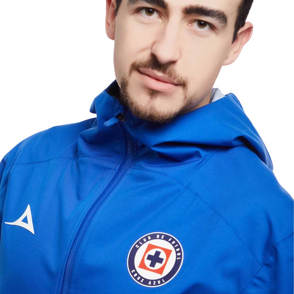 Chamarra Pirma Hombre Cruz Azul 23-24 Azul Rey