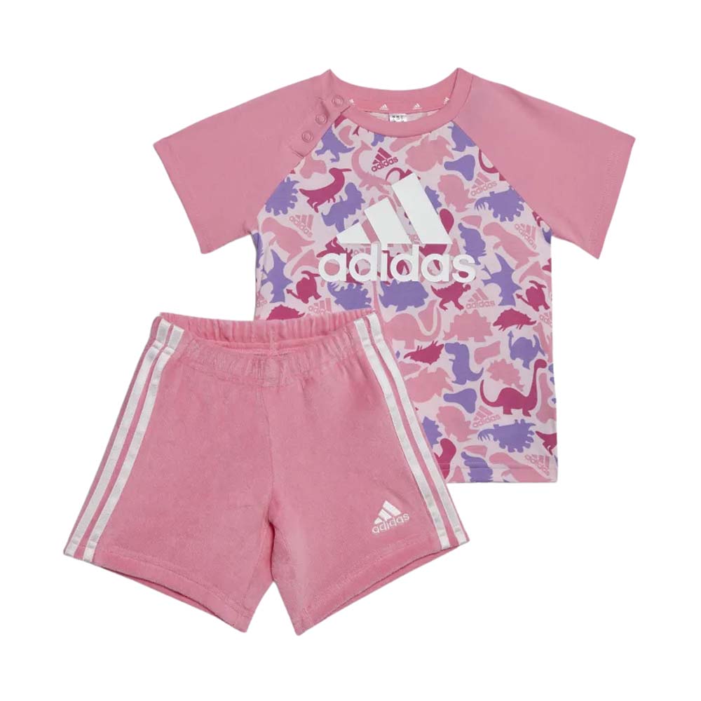 Conjunto Adidas Bebe I Aop Co T Set Hr5876 Rosa