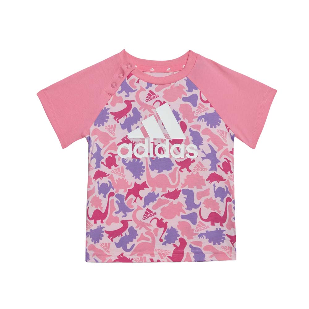 Conjunto Adidas Bebe I Aop Co T Set Hr5876 Rosa