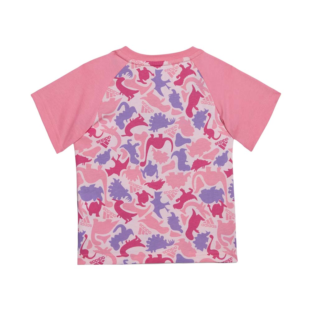 Conjunto Adidas Bebe I Aop Co T Set Hr5876 Rosa
