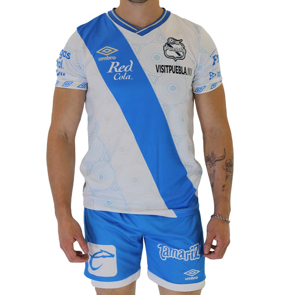 Short Umbro Hombre Fc Puebla Local 2021-2022 Azul