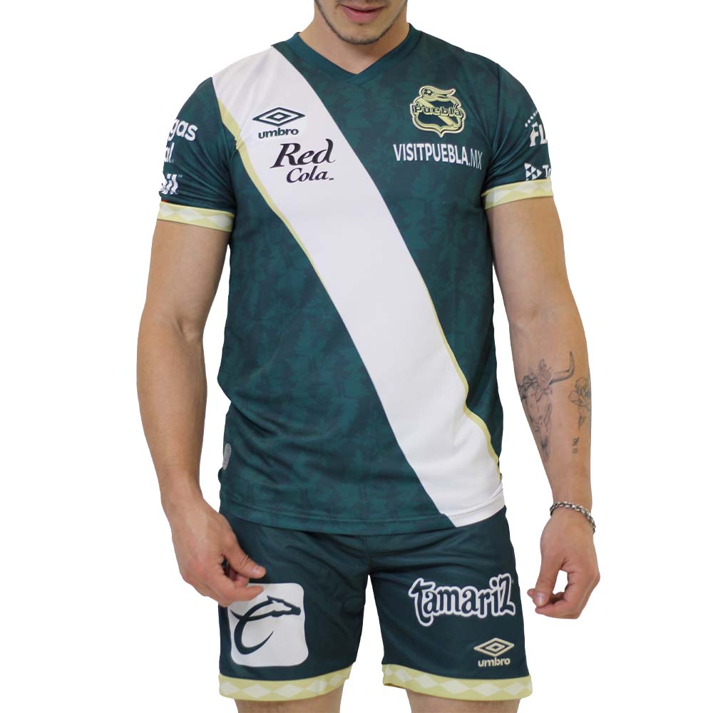 Short Umbro Hombre Fc Puebla Visita 2021-2022 Verde