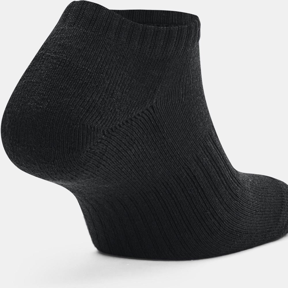 Calcetas Invisibles Under Armour Unisex Core No Show 3 pack Negro