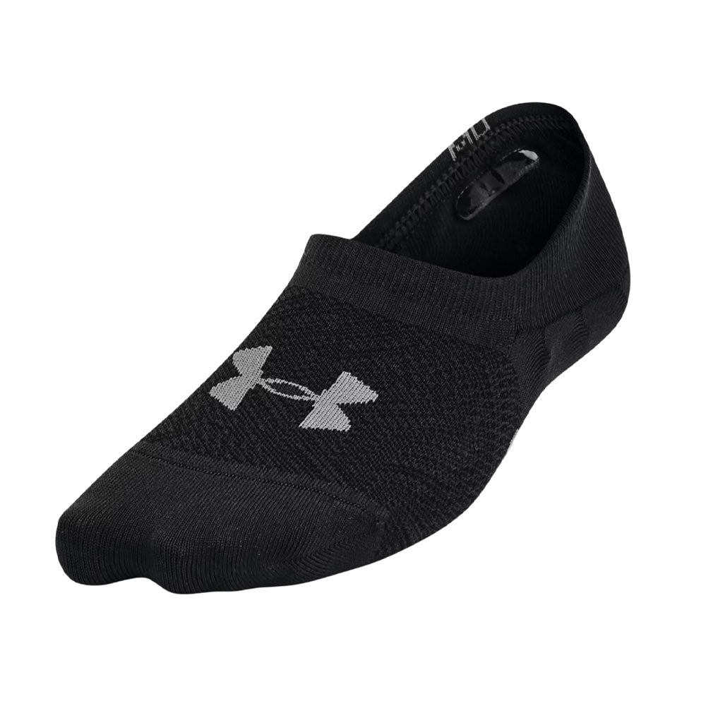 Calcetas Invisibles Under Armour para Mujer Breathe Lite Ultra Low 3 pack Negro