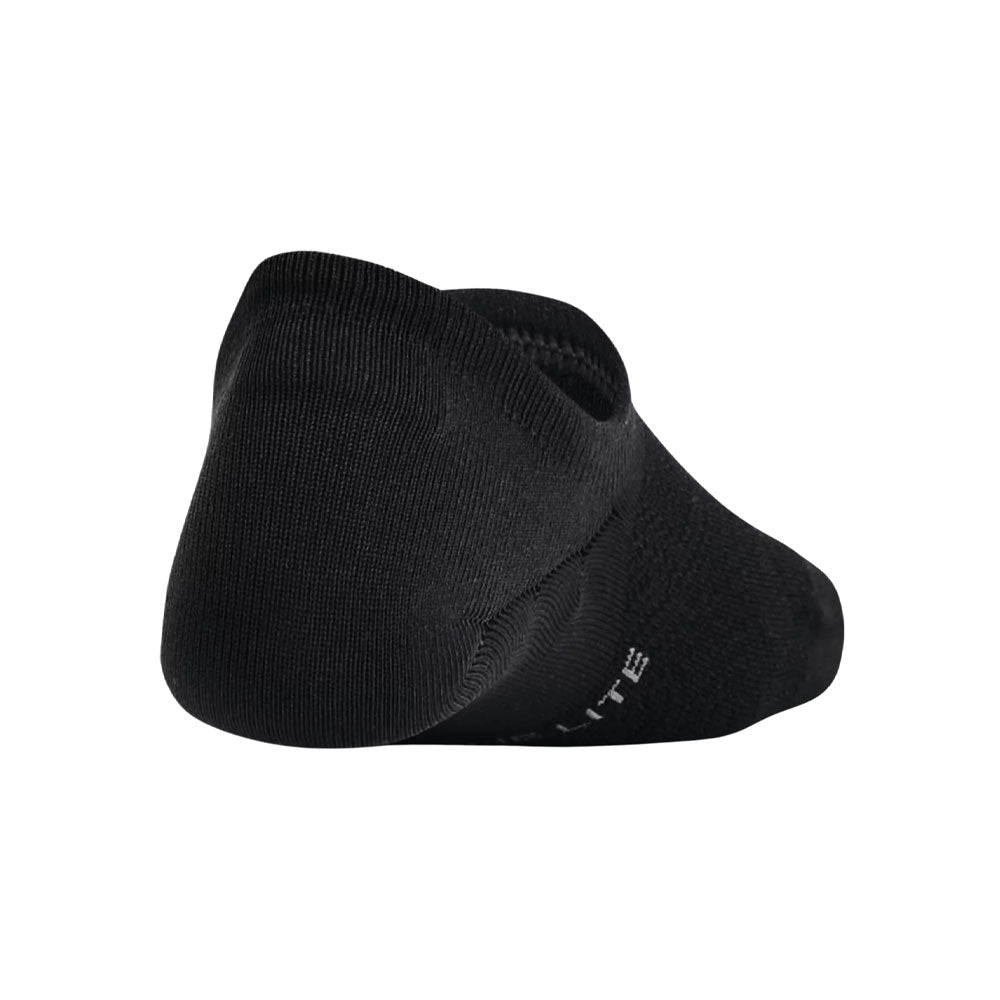 Calcetas Invisibles Under Armour para Mujer Breathe Lite Ultra Low 3 pack Negro