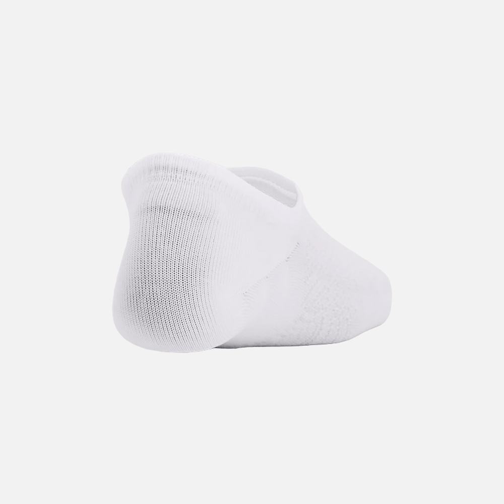 Calcetas Invisibles Under Armour para Mujer Breathe Lite Ultra Low 3 pack Blanco