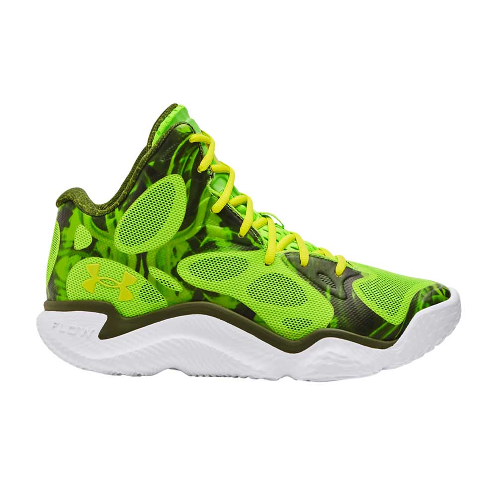 Tenis Under Armour para Hombre Curry Spawn Flotro Verde