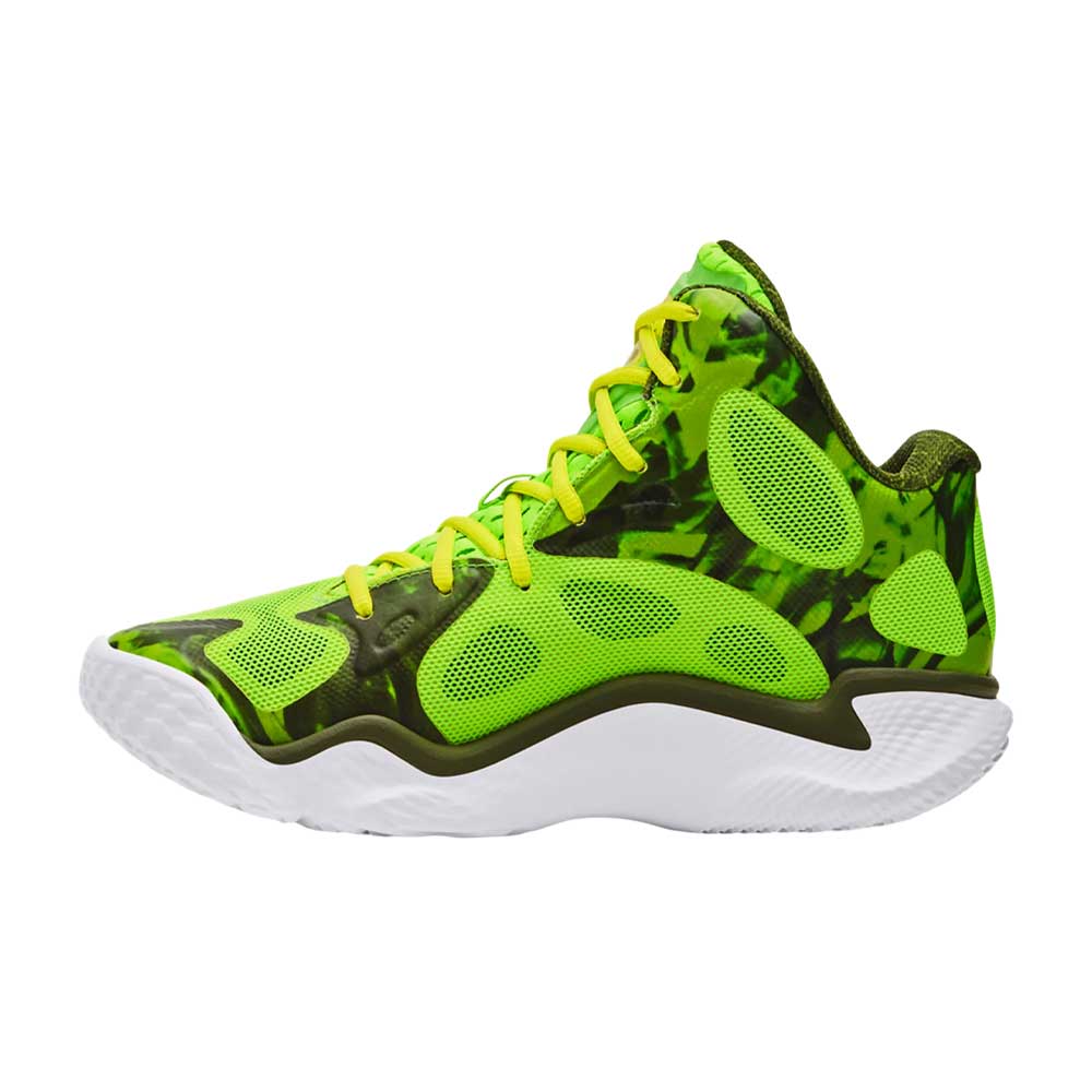 Tenis Under Armour para Hombre Curry Spawn Flotro Verde