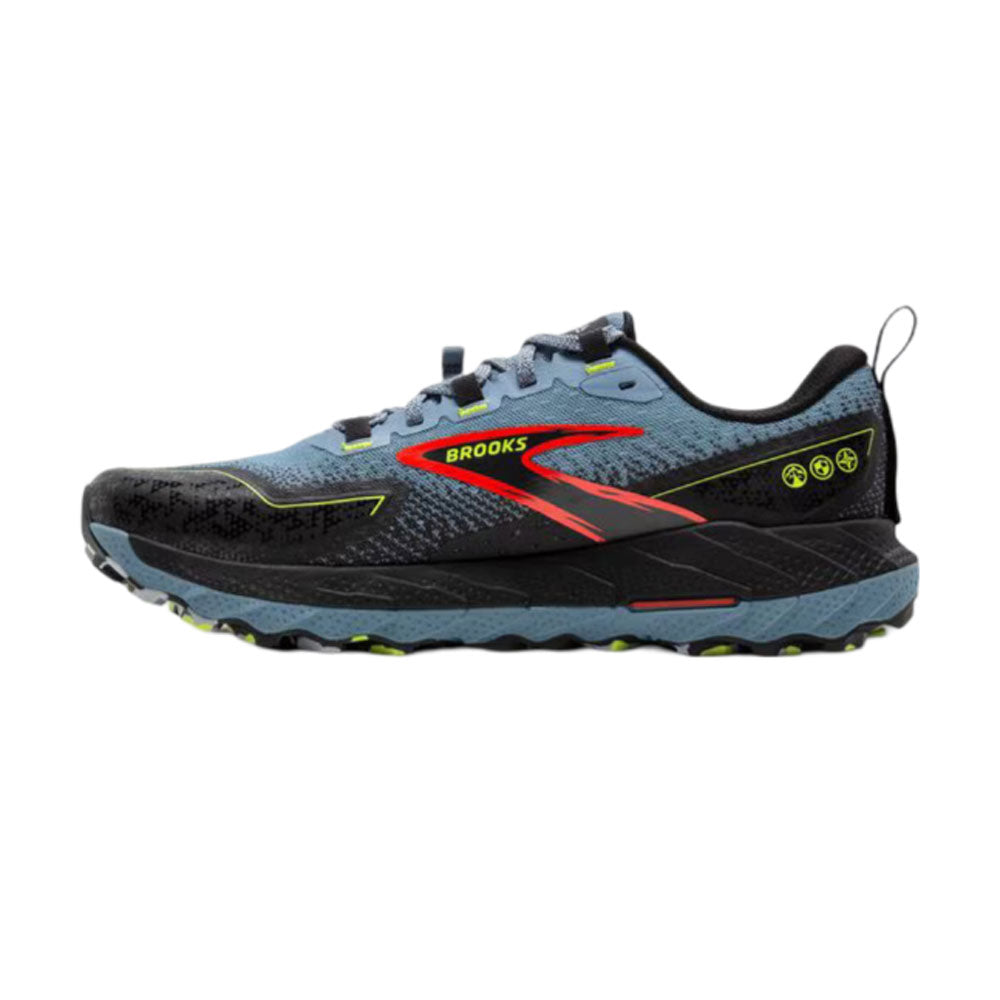 Tenis Brooks para Hombre Cascadia 18 Negro-Azul