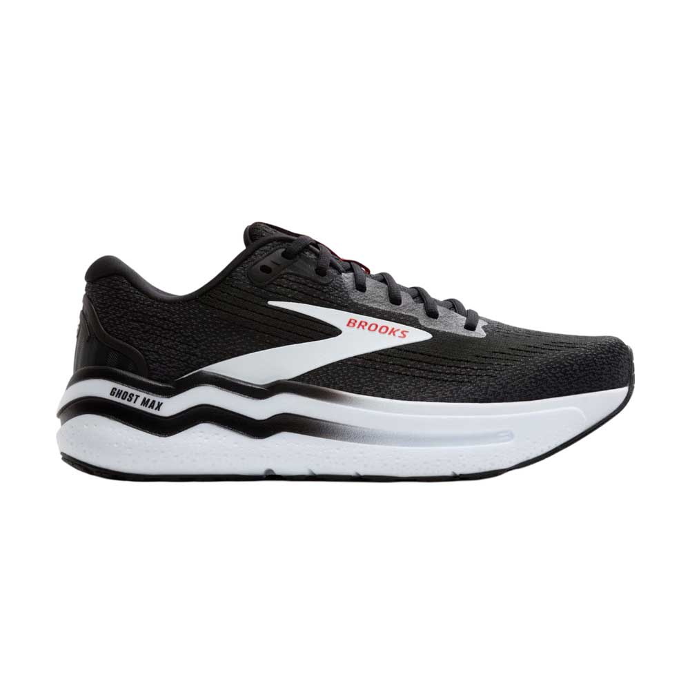 Tenis Brooks para Hombre Ghost Max 2 Negro-Blanco