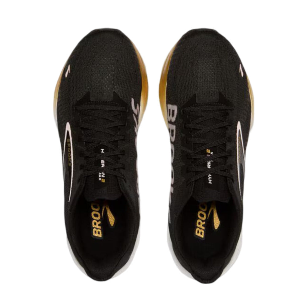 Tenis Brooks para Hombre Hyperion Max 2 Negro-Dorado