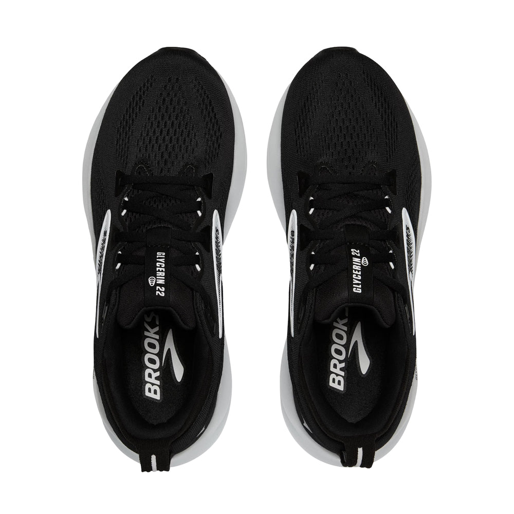 Calzado Brooks para Hombre Glycerin 22 Negro-Gris-Blanco