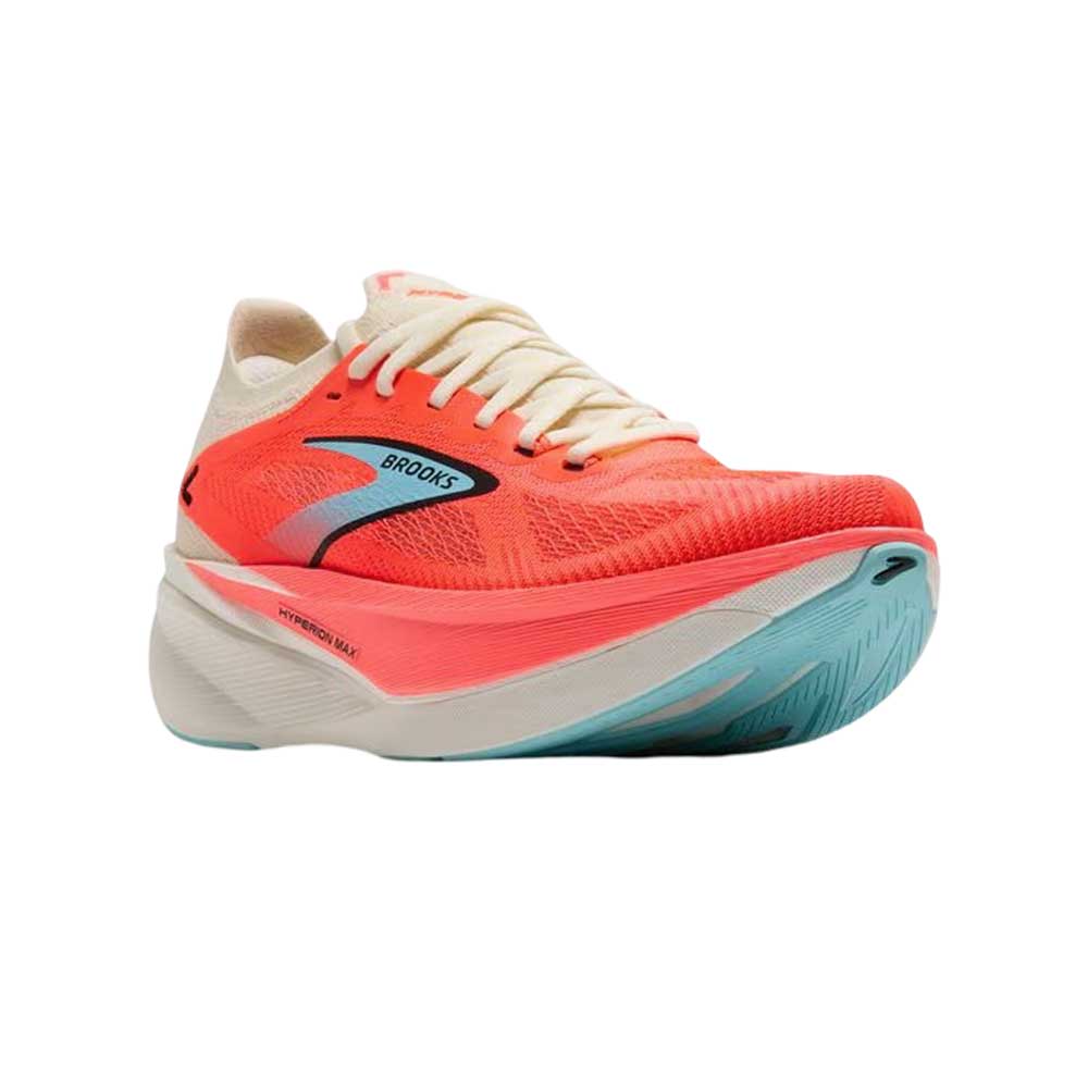 Tenis Brooks para Mujer Hyperion Max 3 Naranja-Blanco