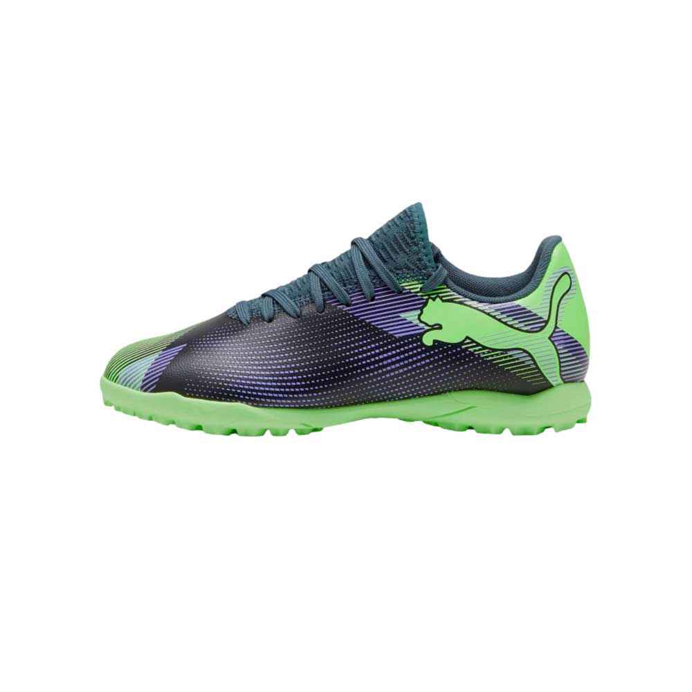 Tenis Puma para Niño Future 7 Play TT Jr Gris-Morado