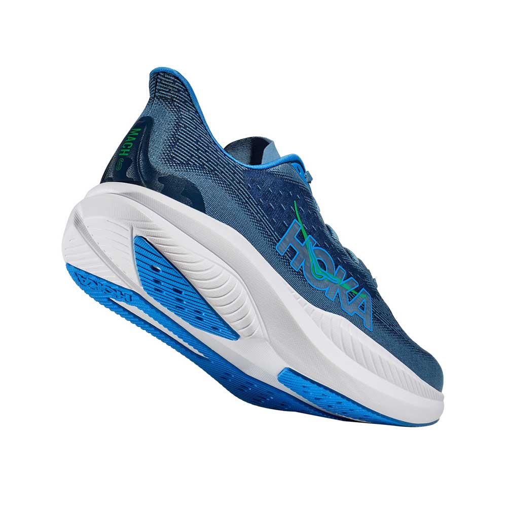 Tenis Hoka para Hombre Mach 6 Azul-Blanco