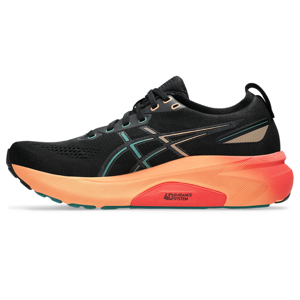 Tenis Asics para Hombre Kayano 31 Negro-Naranja