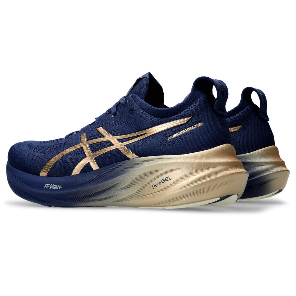 Tenis Asics para Hombre Nimbus 26 Platinum Pack Azul