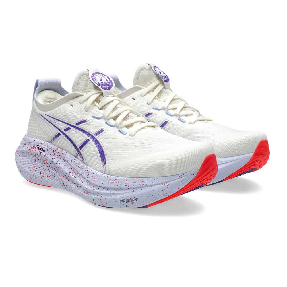 Tenis Asics para Hombre Nimbus 27 Tokyo Blanco-Morado