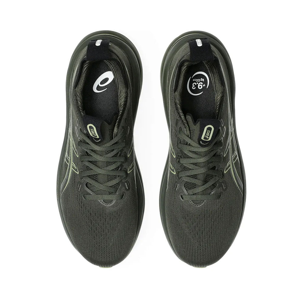 Tenis Asics para Hombre Nimbus 28 Negro-Verde