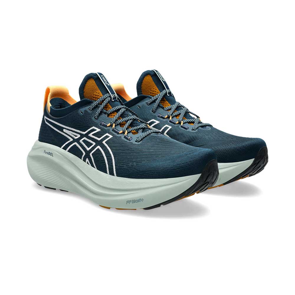 Tenis Asics para Hombre Nimbus 27 TR Nature Bathing Verde