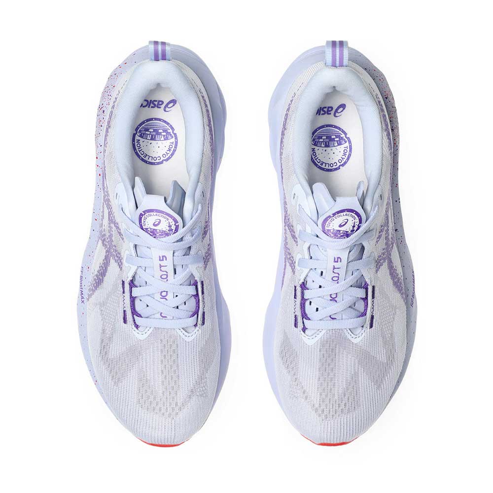 Tenis Asics para Hombre Novablast 5 Tokyo Blanco-Morado