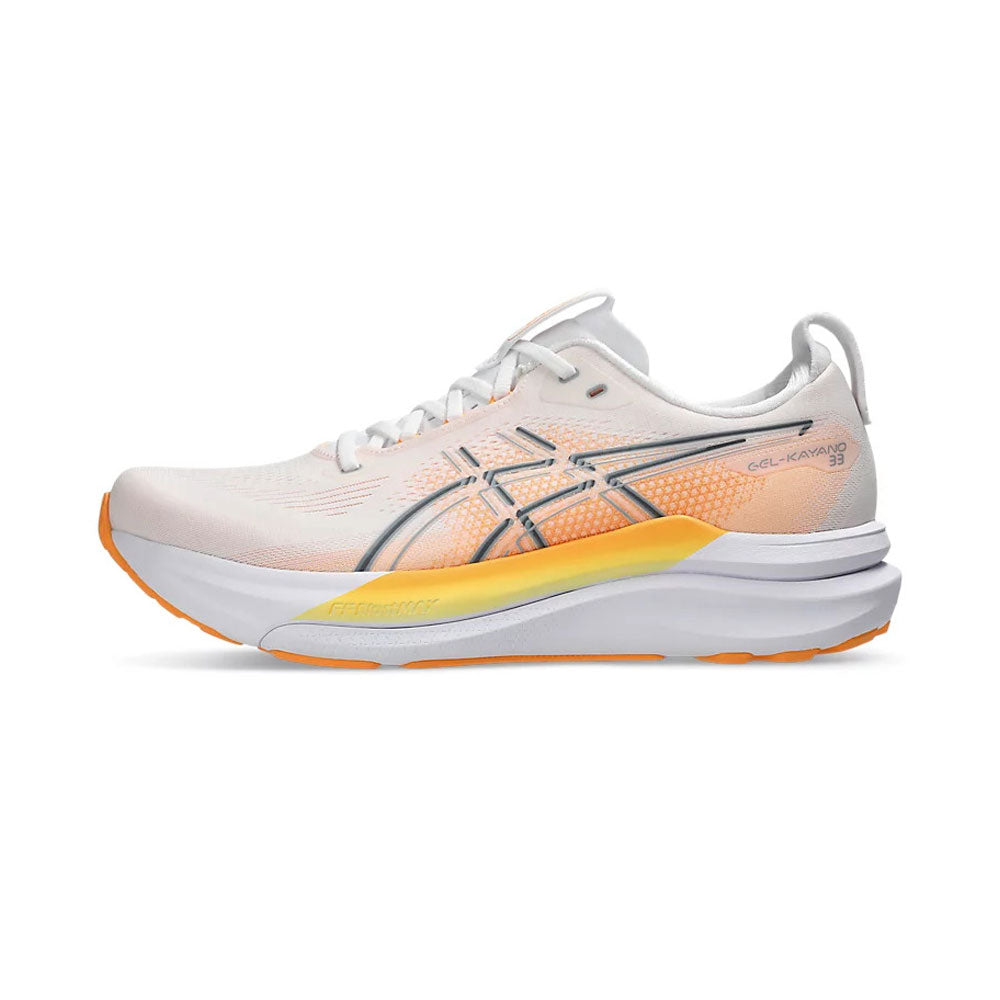 Tenis Asics para Hombre Kayano 33 Rise & Shine Blanco-Naranja