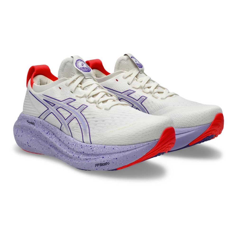 Tenis Asics para Hombre Cumulus 27 Tokyo Blanco-Morado