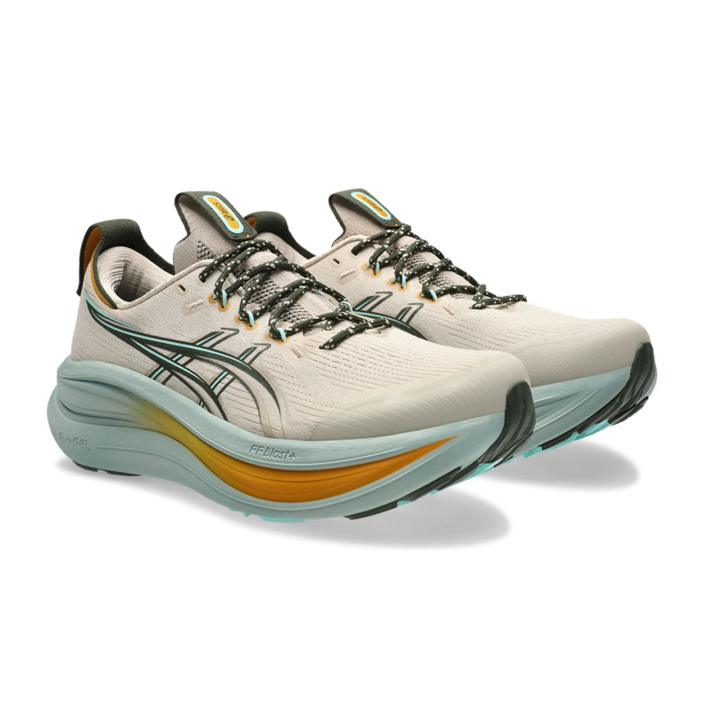 Tenis Asics para Hombre Nimbus 28 TR Beige-Naranja