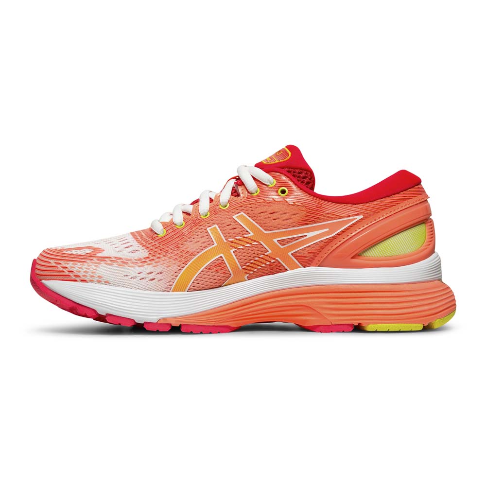 Tenis Asics para Mujer Gel Nimbus 21 Salmon Red