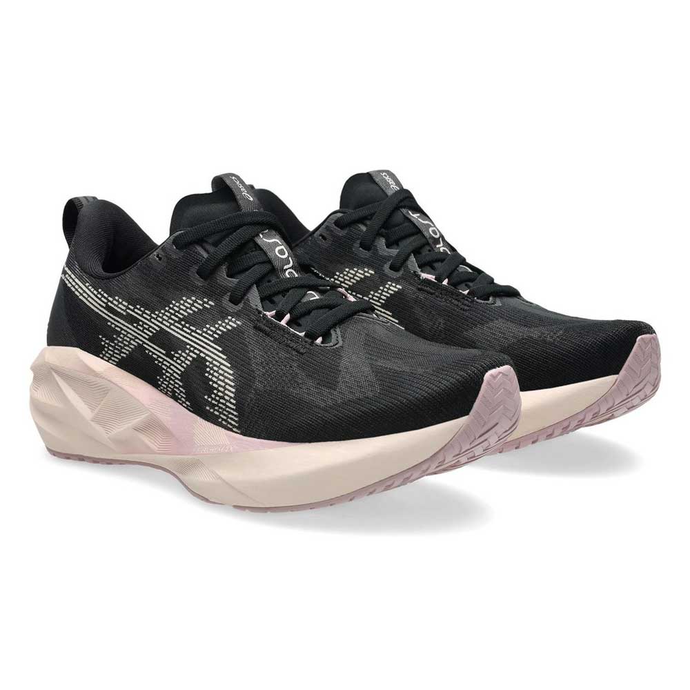Tenis Asics para Mujer Novablast 5 Negro-Rosa