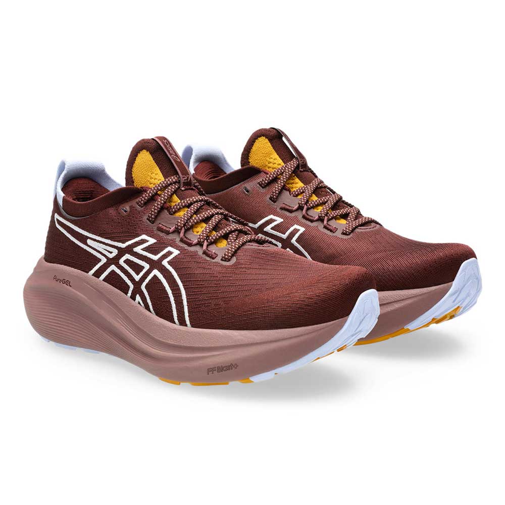 Tenis Asics para Mujer Nimbus 27 TR Nature Bathing Rojo