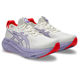 Tenis Asics para Mujer Nimbus 27 Tokyo Blanco-Morado